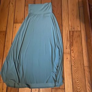 Lularoe green maxi skirt